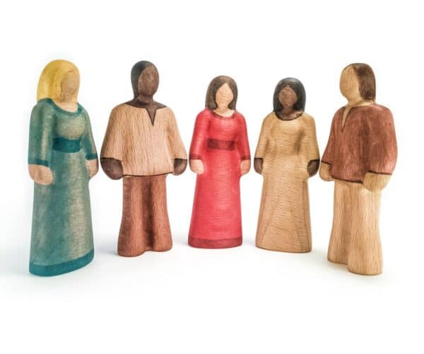 wooden toy people