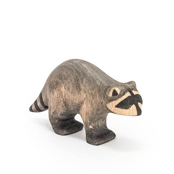 wooden raccoon toy